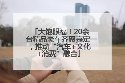 大饱眼福！20余台精品豪车齐聚嘉定，推动“汽车+文化+消费”融合