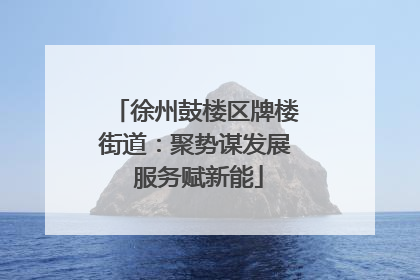 徐州鼓楼区牌楼街道：聚势谋发展 服务赋新能