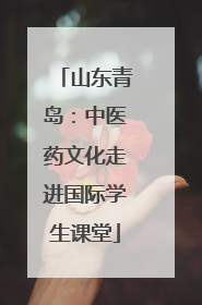 山东青岛：中医药文化走进国际学生课堂