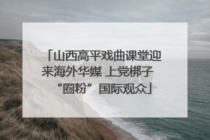 山西高平戏曲课堂迎来海外华媒 上党梆子“圈粉”国际观众