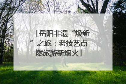 岳阳非遗“焕新”之旅：老技艺点燃旅游新烟火