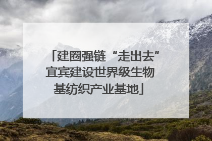 建圈强链“走出去” 宜宾建设世界级生物基纺织产业基地