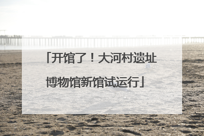 开馆了！大河村遗址博物馆新馆试运行