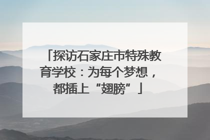 探访石家庄市特殊教育学校：为每个梦想，都插上“翅膀”