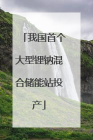我国首个大型锂钠混合储能站投产