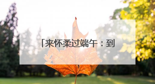 来怀柔过端午：到汤河口看龙舟赛