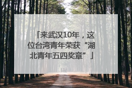 来武汉10年，这位台湾青年荣获“湖北青年五四奖章”