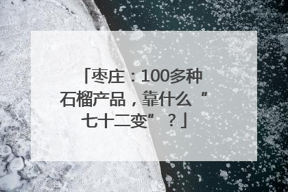 枣庄：100多种石榴产品，靠什么“七十二变”？