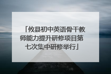 攸县初中英语骨干教师能力提升研修项目第七次集中研修举行