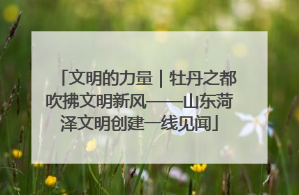 文明的力量｜牡丹之都吹拂文明新风——山东菏泽文明创建一线见闻
