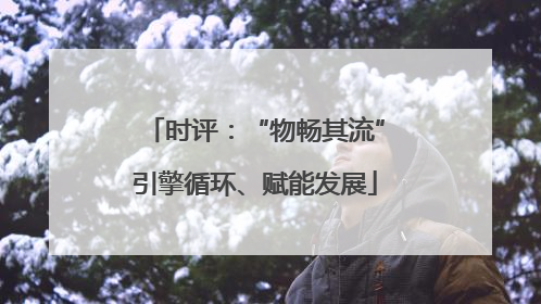 时评：“物畅其流”引擎循环、赋能发展