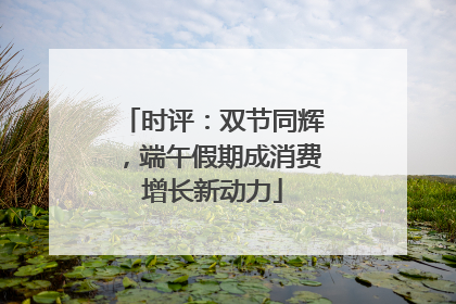 时评：双节同辉，端午假期成消费增长新动力