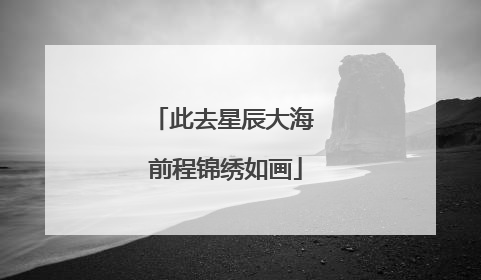 此去星辰大海 前程锦绣如画