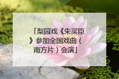 梨园戏《朱买臣》参加全国戏曲（南方片）会演