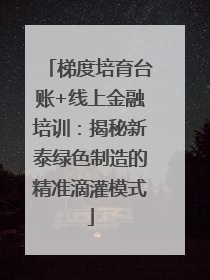 梯度培育台账+线上金融培训：揭秘新泰绿色制造的精准滴灌模式