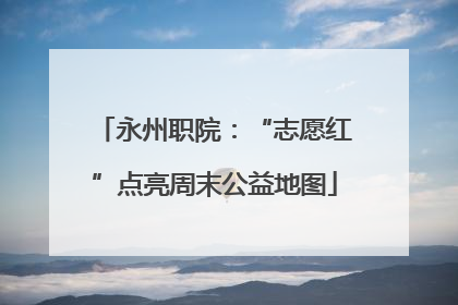 永州职院：“志愿红”点亮周末公益地图