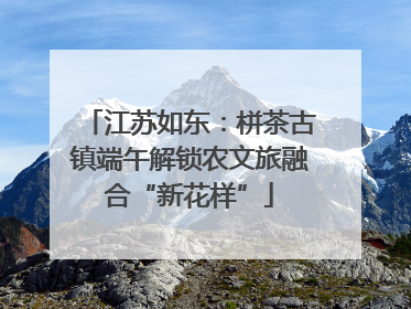 江苏如东：栟茶古镇端午解锁农文旅融合“新花样”