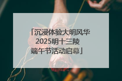 沉浸体验大明风华 2025明十三陵端午节活动启幕