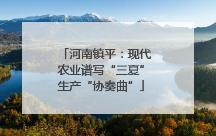 河南镇平：现代农业谱写“三夏”生产“协奏曲”