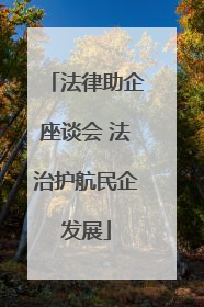 法律助企座谈会 法治护航民企发展