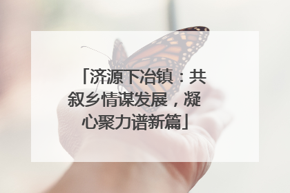 济源下冶镇：共叙乡情谋发展，凝心聚力谱新篇