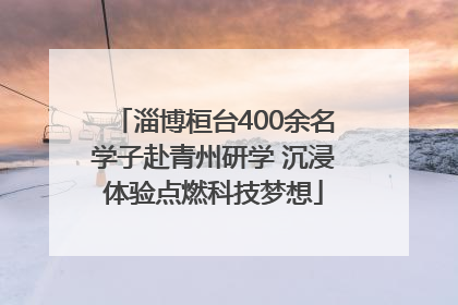 淄博桓台400余名学子赴青州研学 沉浸体验点燃科技梦想