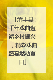 清丰县：千年戏曲邂逅乡村振兴，精彩戏曲盛宴燃动夏日