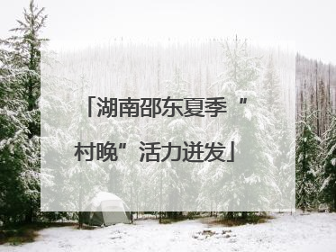 湖南邵东夏季“村晚”活力迸发