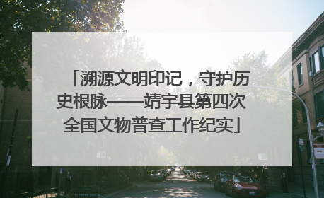 溯源文明印记，守护历史根脉——靖宇县第四次全国文物普查工作纪实