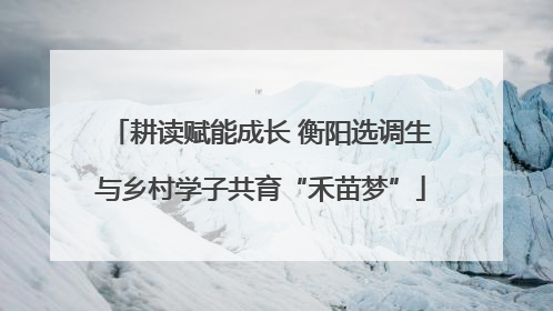 耕读赋能成长 衡阳选调生与乡村学子共育“禾苗梦”