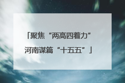 聚焦“两高四着力” 河南谋篇“十五五”