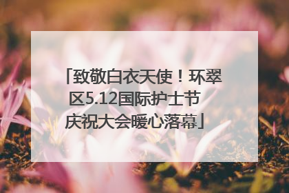 致敬白衣天使！环翠区5.12国际护士节庆祝大会暖心落幕