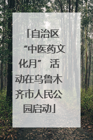 自治区 “中医药文化月” 活动在乌鲁木齐市人民公园启动