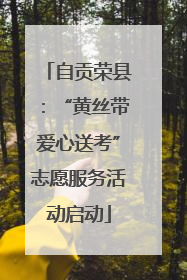 自贡荣县：“黄丝带爱心送考”志愿服务活动启动