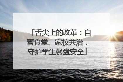 舌尖上的改革：自营食堂、家校共治，守护学生餐盘安全