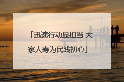 迅速行动显担当 大家人寿为民践初心