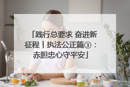 践行总要求 奋进新征程丨执法公正篇③：赤胆忠心守平安