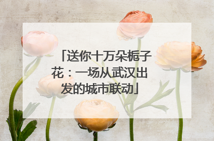 送你十万朵栀子花：一场从武汉出发的城市联动