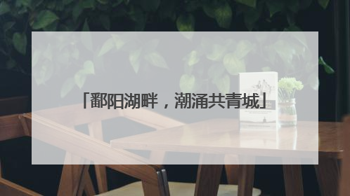 鄱阳湖畔，潮涌共青城