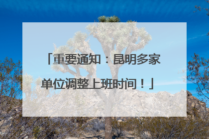 重要通知：昆明多家单位调整上班时间！