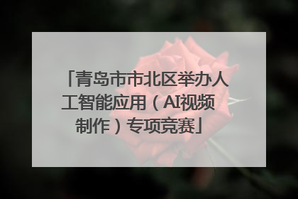 青岛市市北区举办人工智能应用（AI视频制作）专项竞赛