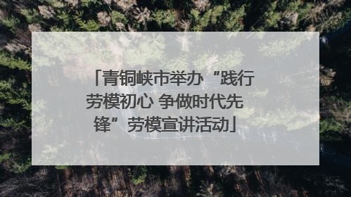 青铜峡市举办“践行劳模初心 争做时代先锋”劳模宣讲活动