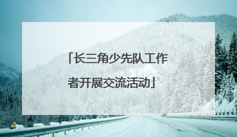 长三角少先队工作者开展交流活动
