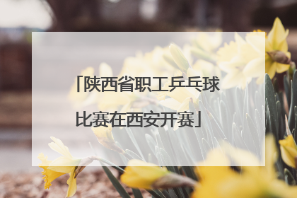 陕西省职工乒乓球比赛在西安开赛