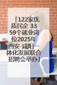122家优质民企 3359个就业岗位2025年西安-咸阳一体化发展联合招聘会举办