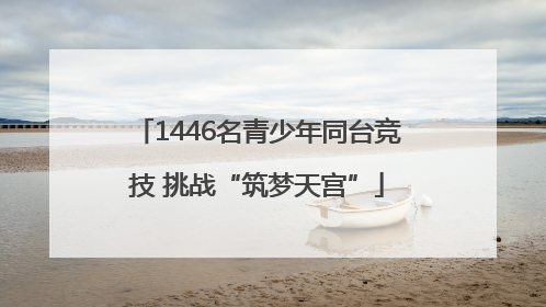1446名青少年同台竞技 挑战“筑梦天宫”