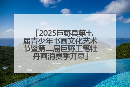 2025巨野县第七届青少年书画文化艺术节暨第二届巨野工笔牡丹画消费季开幕