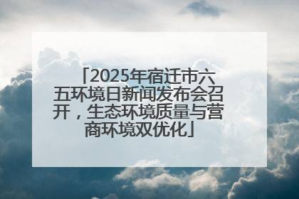 2025年宿迁市六五环境日新闻发布会召开，生态环境质量与营商环境双优化