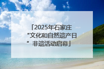 2025年石家庄“文化和自然遗产日”非遗活动启幕