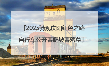 2025骑观庆阳红色之路自行车公开赛爬坡赛落幕